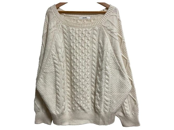 Autre Marque Jersey de punto de ochos Snidel Blanco Crudo
