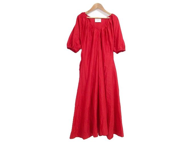 Autre Marque Abito lungo Merlette Rosso