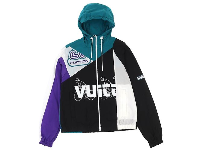 Giacca in nylon patchwork Louis Vuitton Multicolore