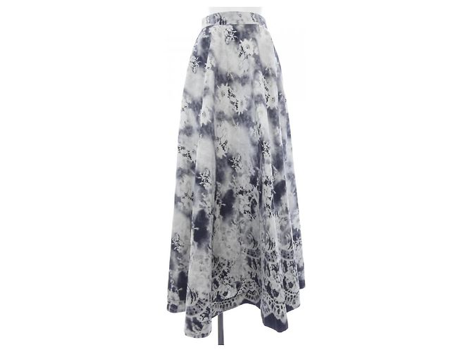 Autre Marque Gonna MSGM Bianco Blu Blu navy