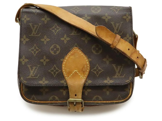 Bolsa de Ombro Louis Vuitton Cartouchiere Monogram Marrom