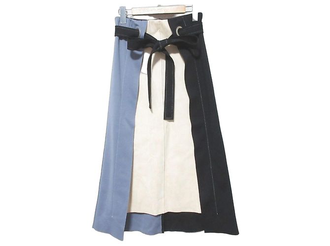 Autre Marque Gonna lunga a pannelli GALLARDAGALANTE Nero Beige