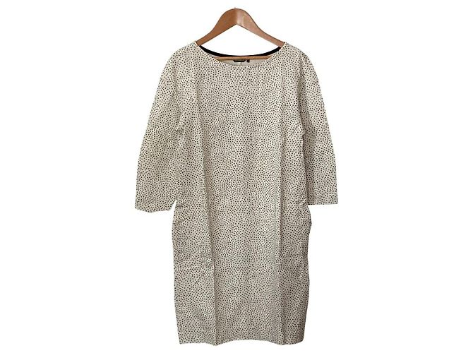Autre Marque Marimekko VIHMU Kleid Schwarz Weiß