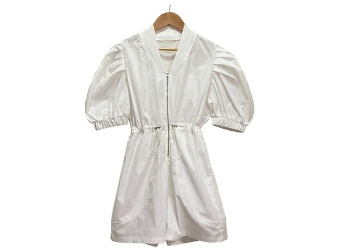 Autre Marque Kurzer Jumpsuit Narcissus Weiß