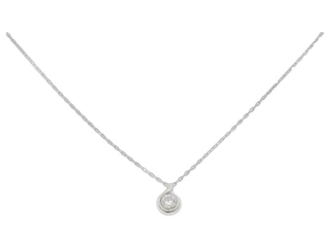 Autre Marque Forevermark Platin-Diamant-Halskette Silber