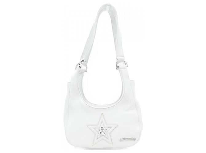 Bolsa Chrome Hearts STAR SCROLL LABEL Branco