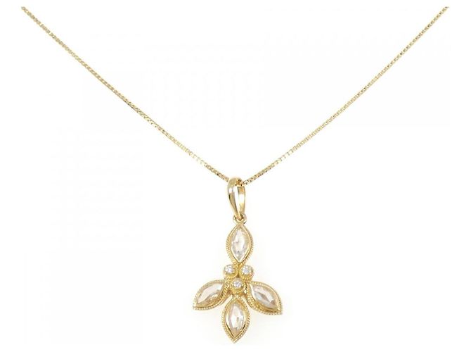 Autre Marque Collar de Diamantes Au750 Dorado
