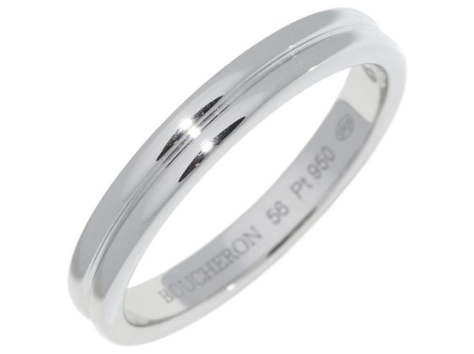Boucheron Godron Pt950 Ring Größe 56 Silber