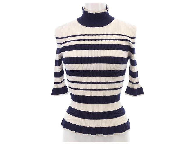 Autre Marque Top SAYAKADAVIS Blanco Azul marino