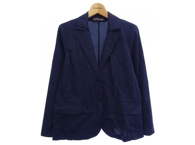 Autre Marque Giacca IL Vento & La Seta Blu Blu navy