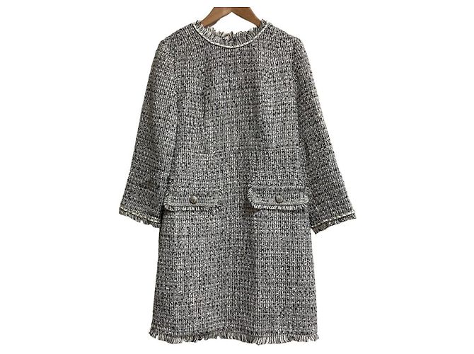 Autre Marque Apuweiser-riche Tweed-Kleid Braun