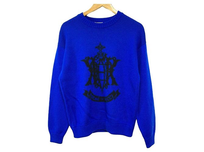 Autre Marque Koche×Emilio Pucci Jacquard-Strickpullover Blau