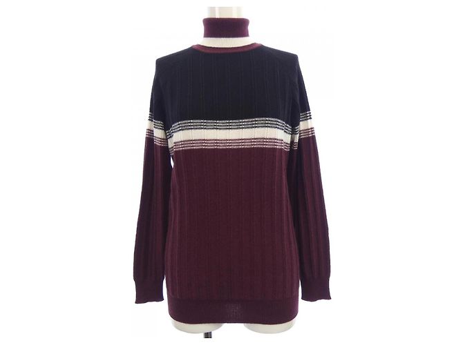 Autre Marque Plan C DVCMB54KG0FW015 Prenda de punto de cachemira Negro Roja
