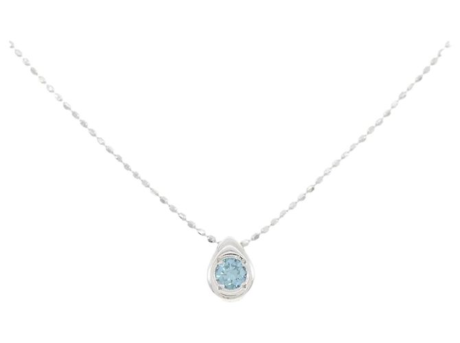 Autre Marque Collana in oro bianco Au750 e diamanti Argento
