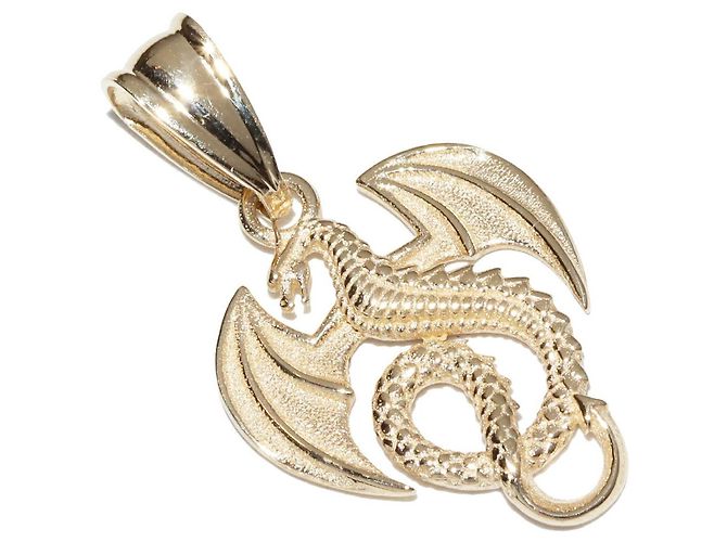 Autre Marque Pendente Drago Au750 D'oro