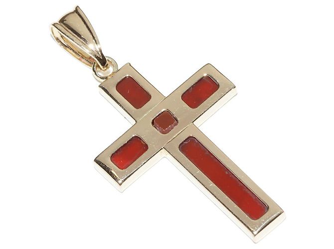 Autre Marque Pendente in Corniola Au750 D'oro