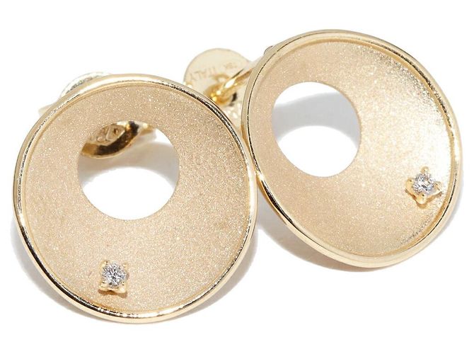 Autre Marque Orecchini in diamanti Au750 D'oro