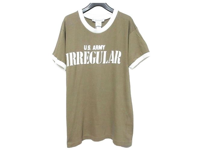 Autre Marque Camiseta de algodón con estampado militar UNION LAUNCH Castaño