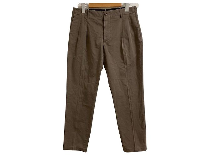 Autre Marque Pantaloni Chino Stretch giab's ARCHIVIO VERDI/M Marrone