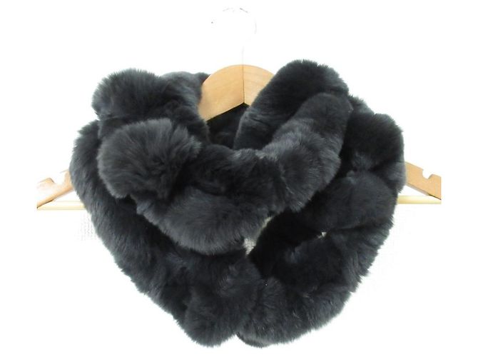 Autre Marque Snood de pele de coelho Rex AMACA Marrom