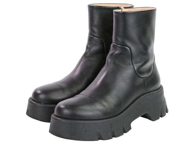 Autre Marque Botas de couro Gianvito Rossi MONTEY Preto