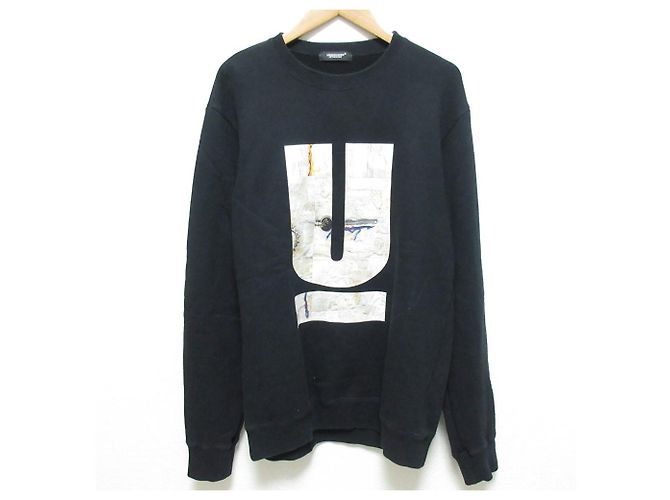 UNDERCOVER 30TH ANNIVERSARY Crewneck Sweatshirt mit U Logo Print Schwarz