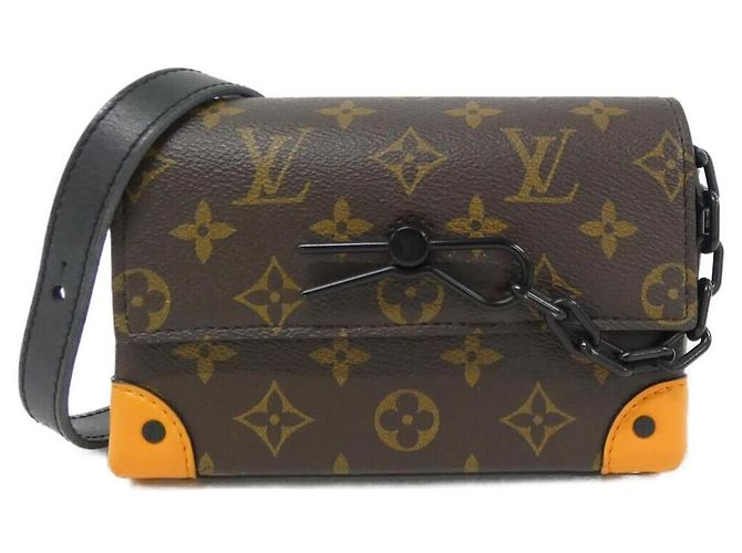 Borsa a tracolla Louis Vuitton Monogram Macassar Steamer Wearable Wallet Marrone