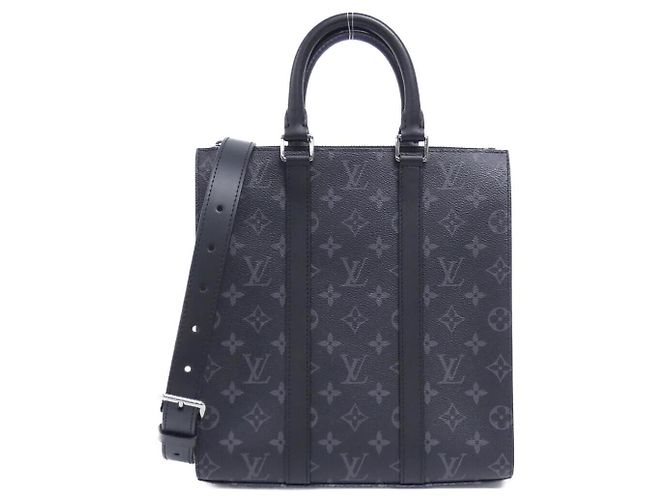 Louis Vuitton Monogram Eclipse Sac Plat Cross shoulder bag Noir