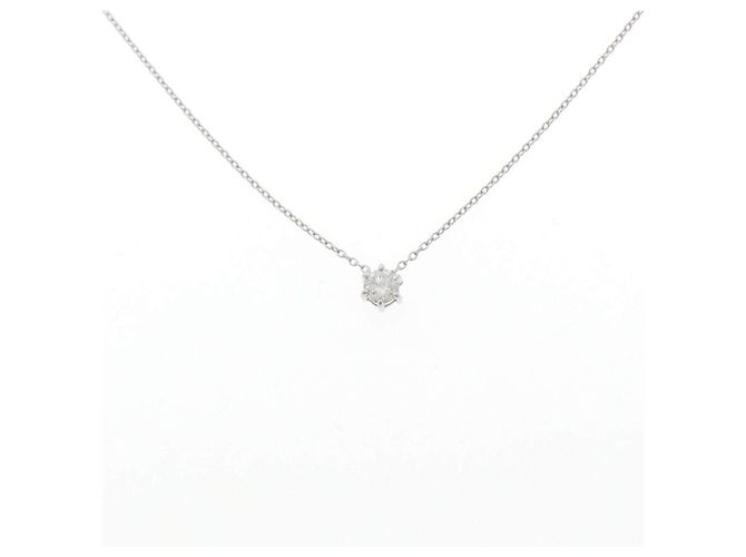 Autre Marque Diamantenhalskette Pt900/Pt850 Silber