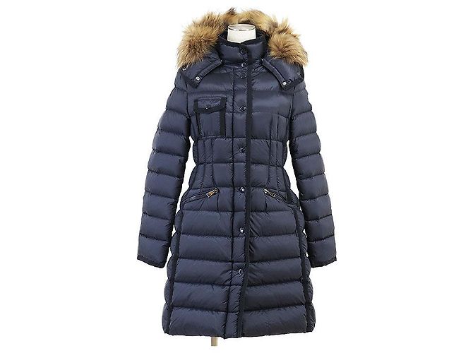 Moncler HERMIFUR GIUBOTTO Nylon Down Jacket Blue Navy blue