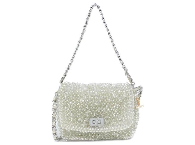 Autre Marque Borsa a tracolla ANTEPRIMA in PVC Argento D'oro