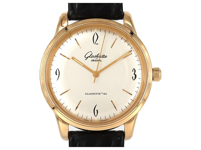 Autre Marque Reloj Glashütte Original Senator Sixties Rose Gold Plata