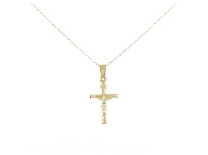 Autre Marque Collana Croce Au750 D'oro