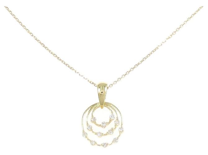 Autre Marque Collar de Diamantes Au750 Dorado