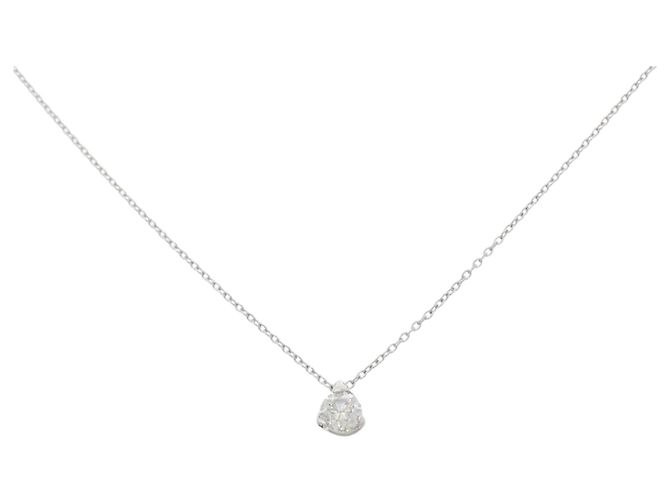 Autre Marque Collana in Pt850 e diamanti Argento