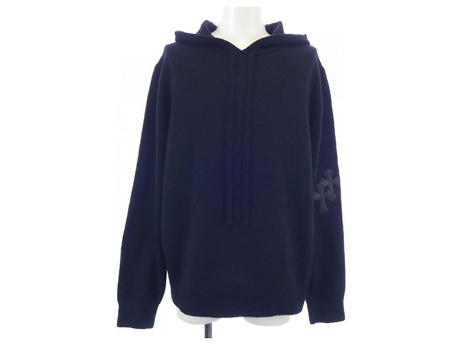 Chrome Hearts 100% Cashmere Hoodie Schwarz