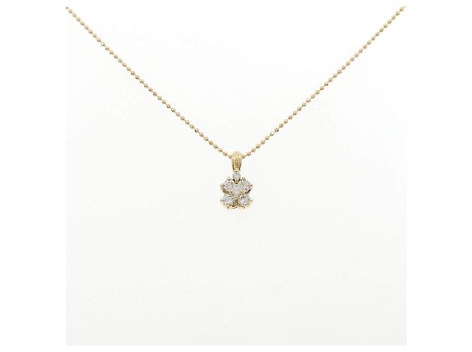Autre Marque Collar de Diamantes Au750 Dorado