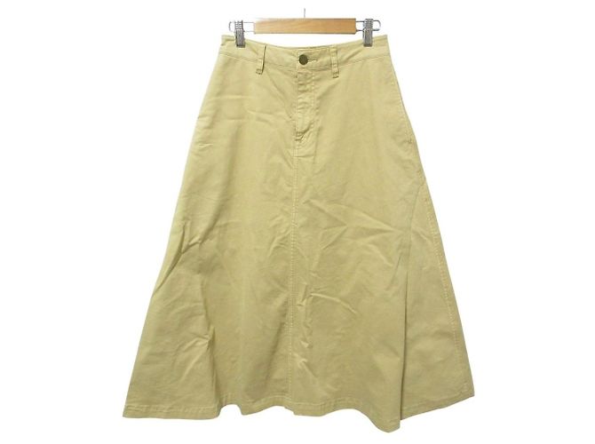 Gonna lunga a campana in twill stretch Theory Beige