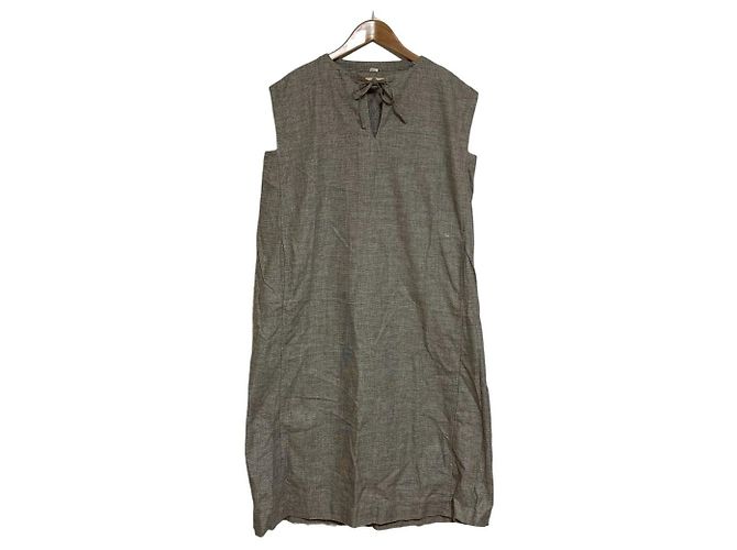Autre Marque Ärmelloses langes Kleid 45R Braun