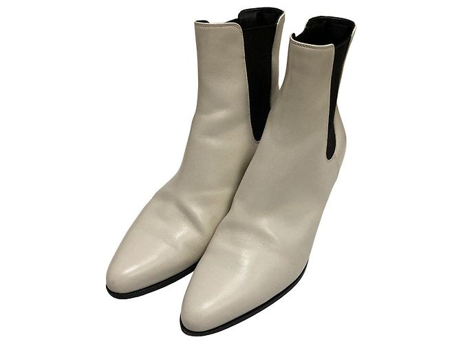 Céline Bottines courtes Celine Jaquno Noir Blanc