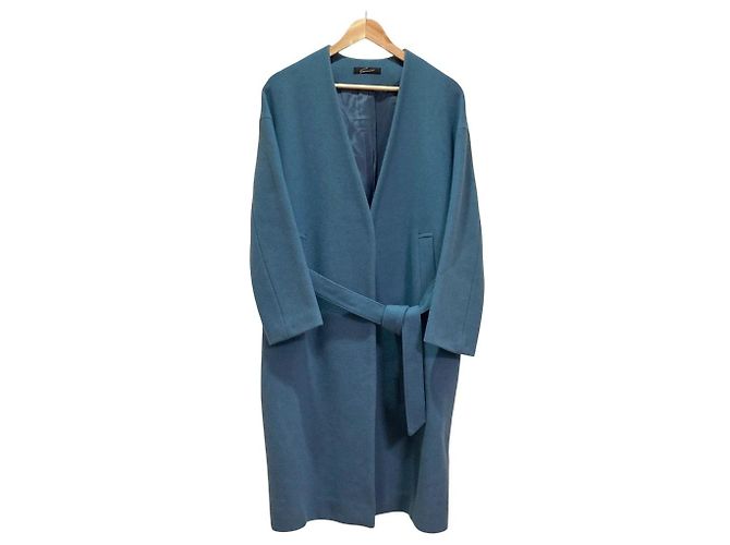 Autre Marque Atemberaubender Lure-Kleidmantel Blau