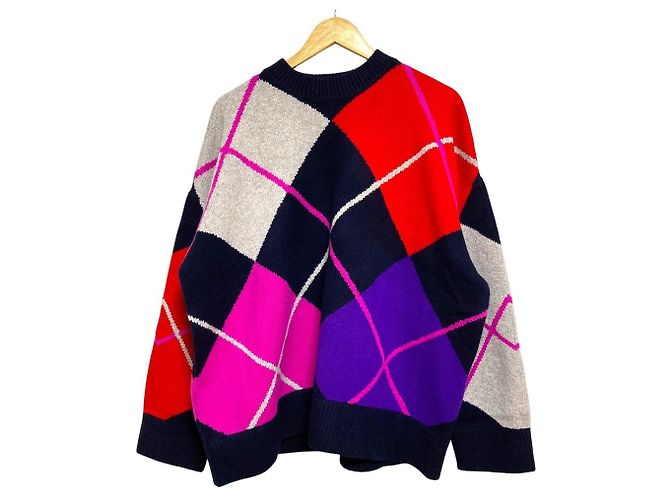 Autre Marque Jersey de punto Argyle nagonstans Azul