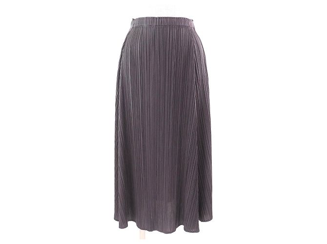 Issey Miyake PLEATS PLEASE PLEATS PLEASE Polyester-Rock Braun
