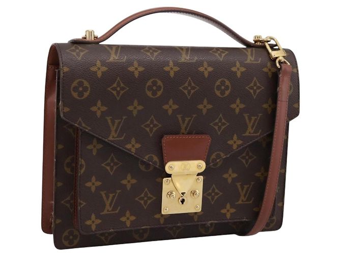 LOUIS VUITTON Monogram Monceau28 Hand Bag M51185 LV