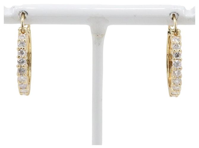 Autre Marque Orecchini in diamanti Au750 D'oro
