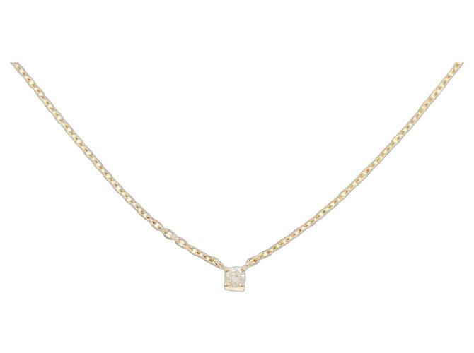 Autre Marque Collar de diamantes Au750 Dorado
