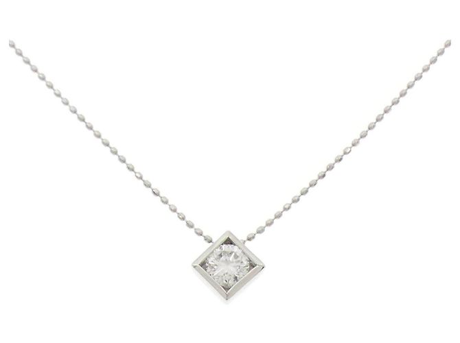 Autre Marque Collier en platine et diamants Argenté