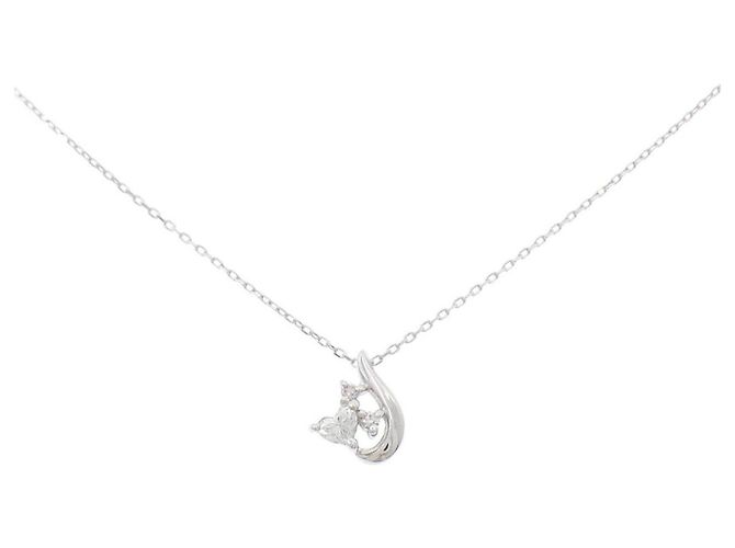Autre Marque Collar de Diamantes Au750 Plata
