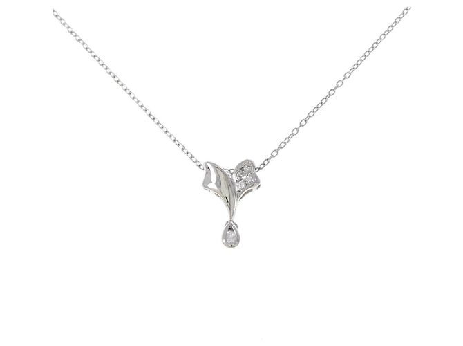 Autre Marque Collana di diamanti Pt900 Pt850 Argento
