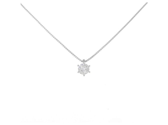Autre Marque Collar de diamantes Pt900 Pt850 Plata